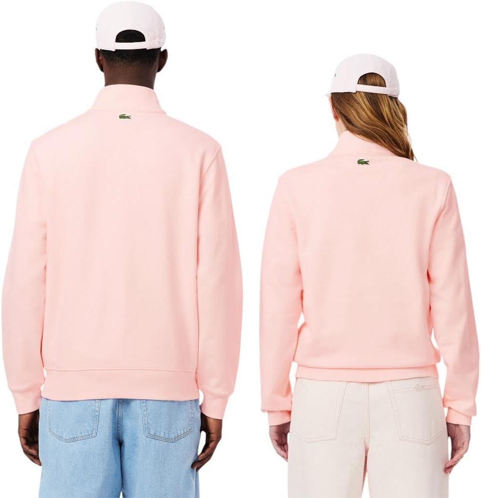 imageLacoste Mens High Neck Zipped SweatshirtFlamingo Pink