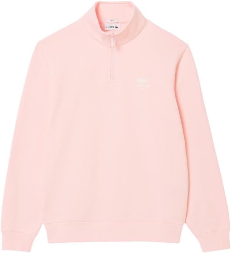 imageLacoste Mens High Neck Zipped SweatshirtFlamingo Pink