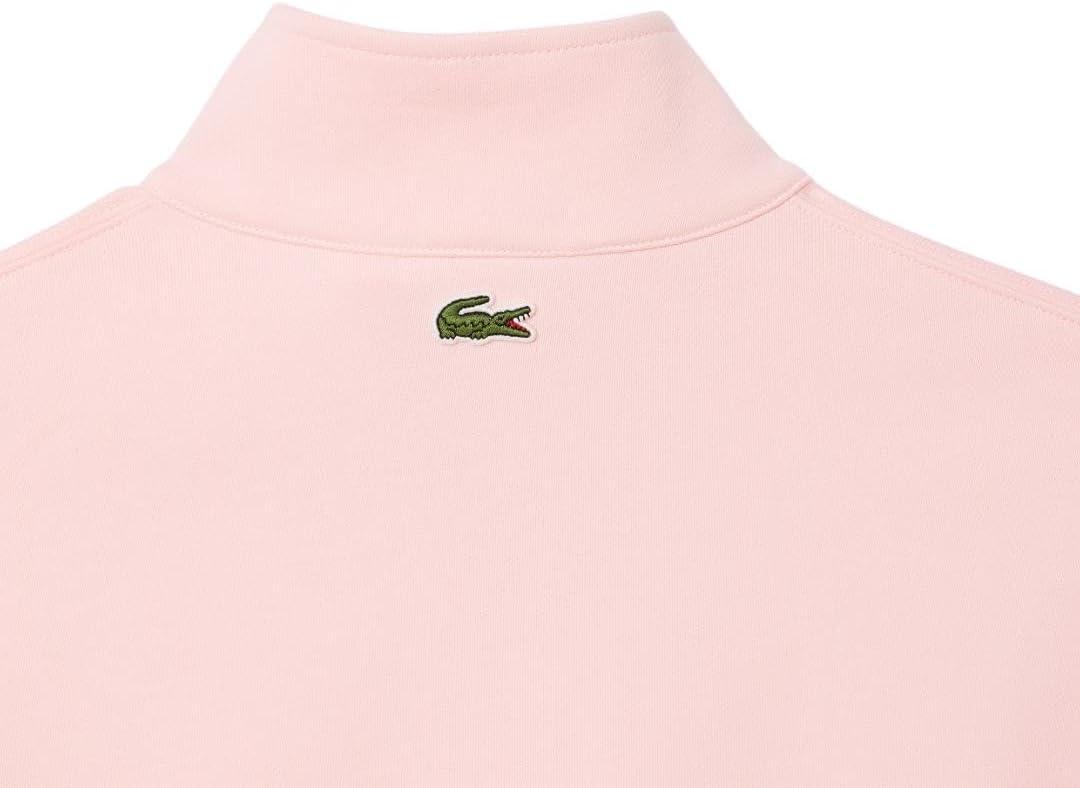 imageLacoste Mens High Neck Zipped SweatshirtFlamingo Pink