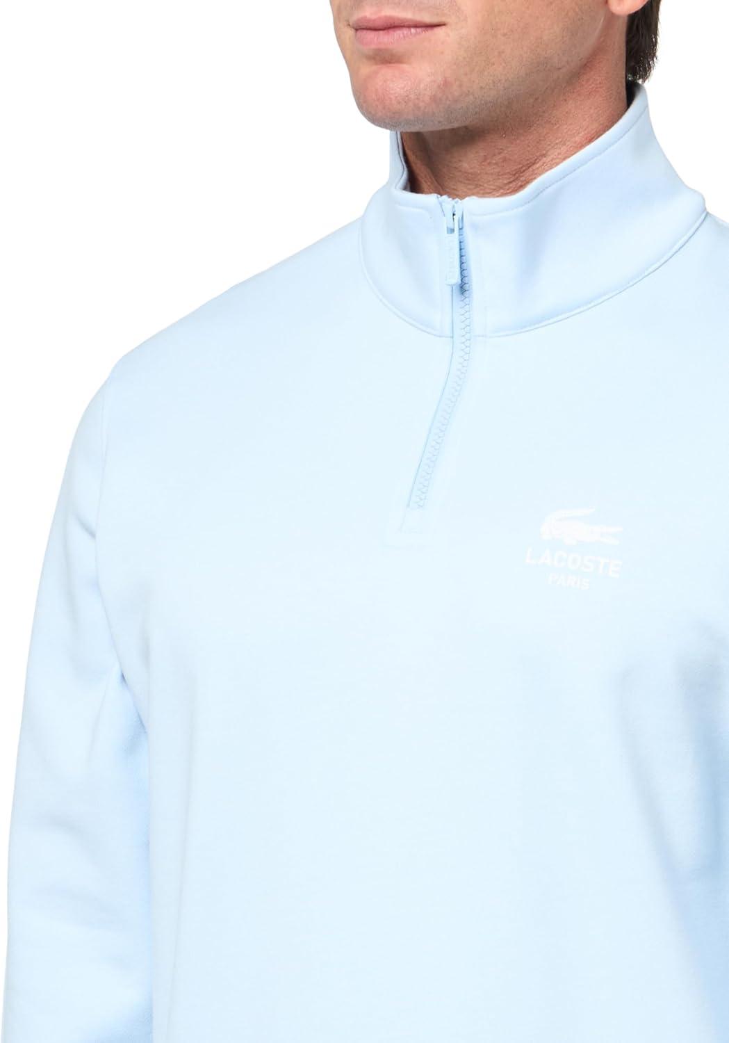 imageLacoste Mens High Neck Zipped SweatshirtLight Blue
