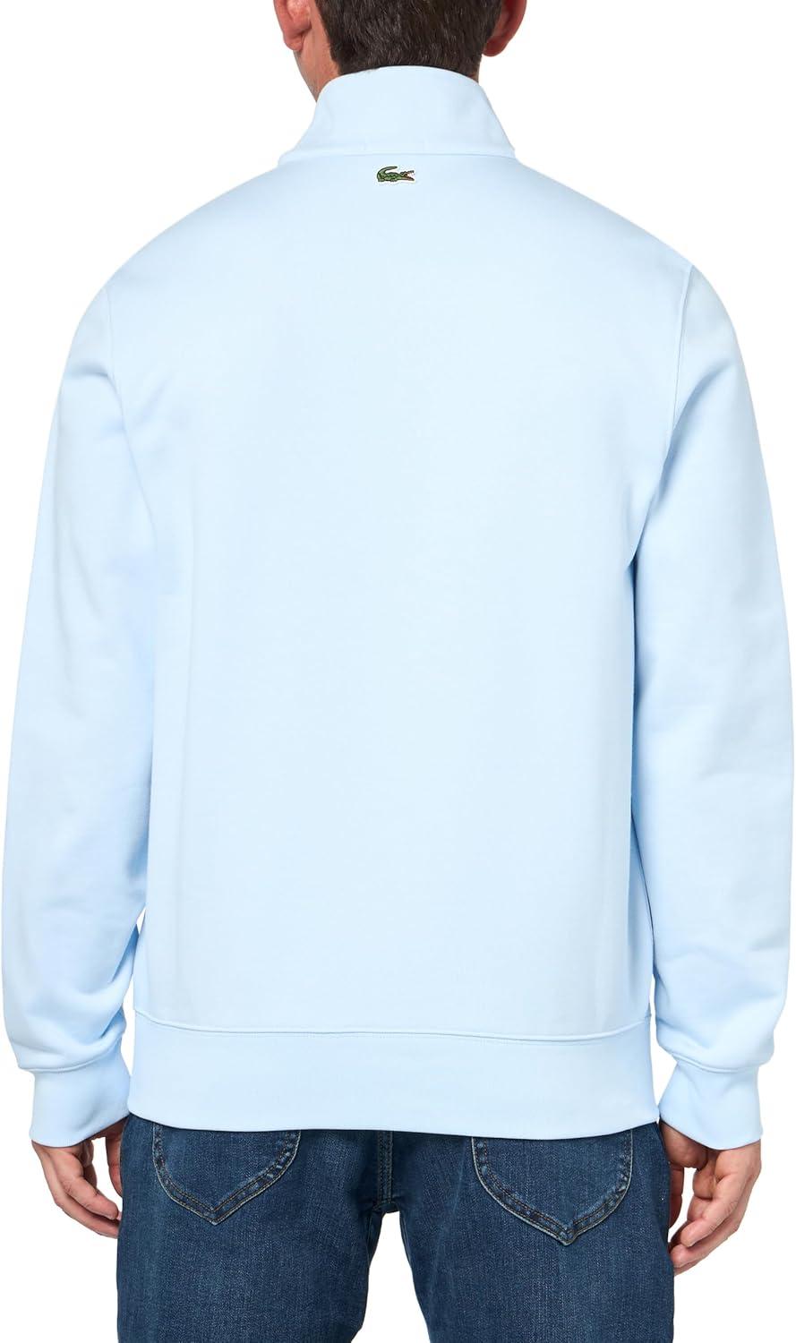 imageLacoste Mens High Neck Zipped SweatshirtLight Blue