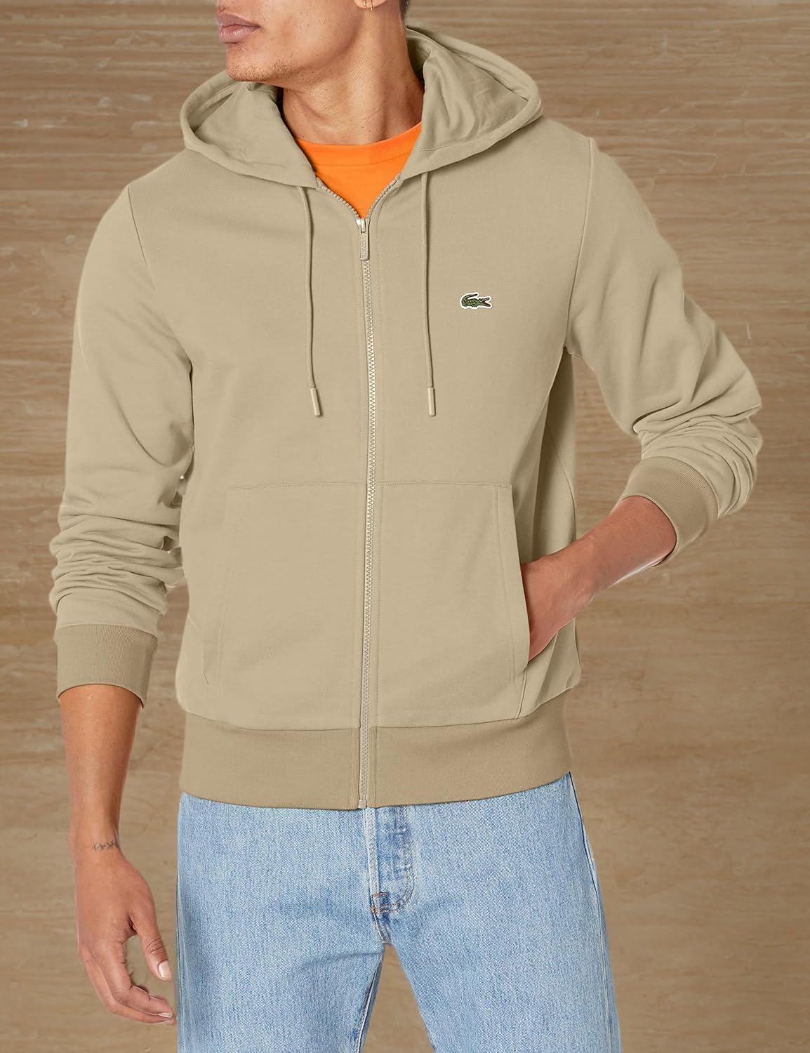 imageLacoste Mens Kangaroo Pocket ColorBlock SweatshirtLion