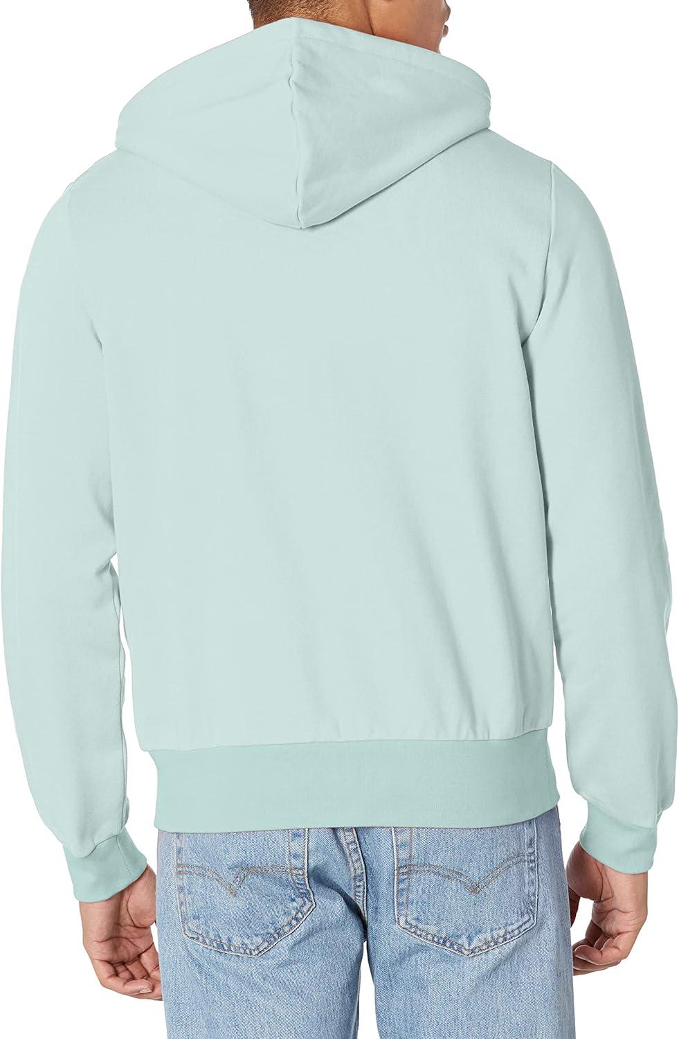 imageLacoste Mens Kangaroo Pocket ColorBlock SweatshirtPastille Mint
