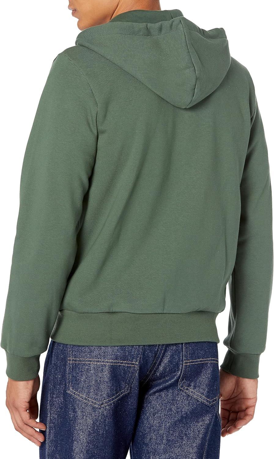 imageLacoste Mens Kangaroo Pocket ColorBlock SweatshirtSequoia
