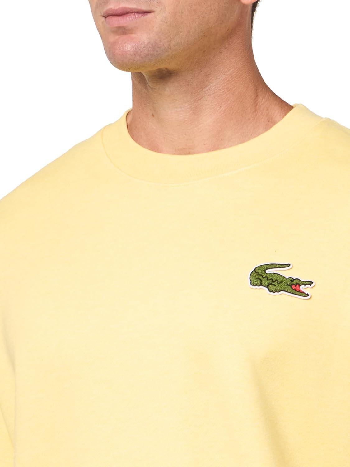imageLacoste Mens Loose Fit Badge SweatshirtYellow