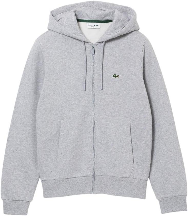 imageLacoste Mens Ls Solid Full ZipArgent Chine