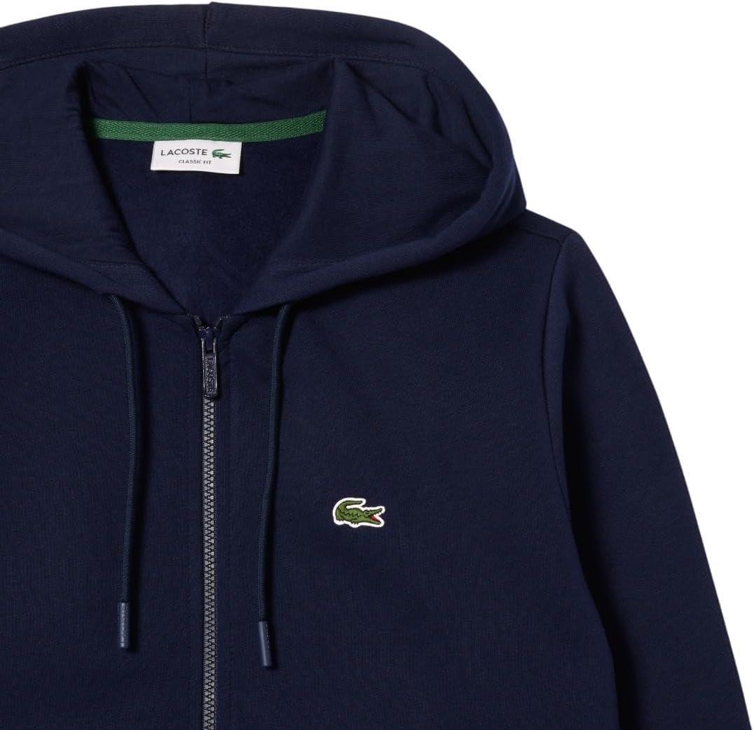 imageLacoste Mens Ls Solid Full ZipMarine