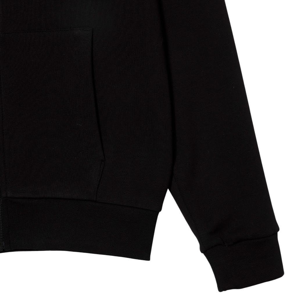 imageLacoste Mens Ls Solid Full ZipNoir