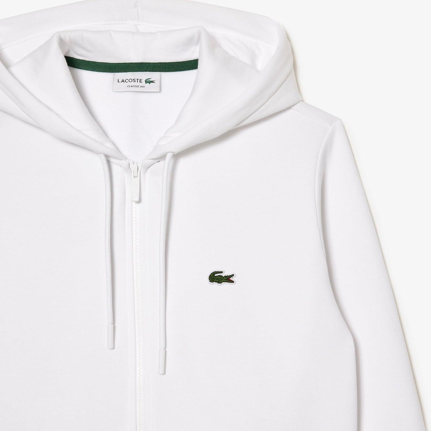 imageLacoste Mens Ls Solid Full ZipWhite
