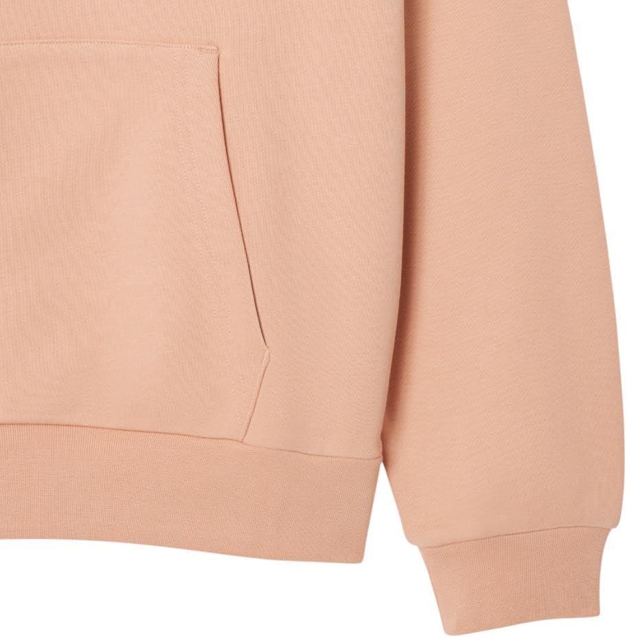 imageLacoste Mens NonBrushed Fleece HoodieLatte