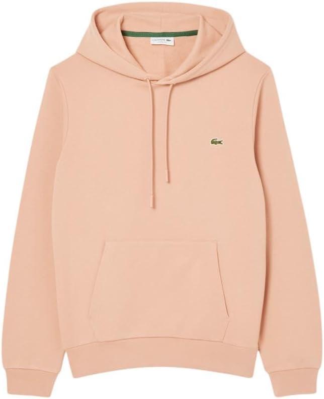 imageLacoste Mens NonBrushed Fleece HoodieLatte