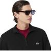 imageLacoste Mens Core Collection Regular Fit Classic Zip Up Mock Neck SweatshirtBlack