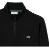 imageLacoste Mens Core Collection Regular Fit Classic Zip Up Mock Neck SweatshirtBlack