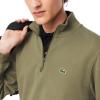 imageLacoste Mens Core Collection Regular Fit Classic Zip Up Mock Neck SweatshirtKhaki