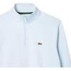 imageLacoste Mens Core Collection Regular Fit Classic Zip Up Mock Neck SweatshirtLight Blue