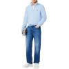imageLacoste Mens Core Collection Regular Fit Classic Zip Up Mock Neck SweatshirtLight Blue