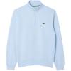 imageLacoste Mens Core Collection Regular Fit Classic Zip Up Mock Neck SweatshirtLight Blue