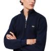 imageLacoste Mens Core Collection Regular Fit Classic Zip Up Mock Neck SweatshirtNavy Blue