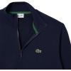 imageLacoste Mens Core Collection Regular Fit Classic Zip Up Mock Neck SweatshirtNavy Blue