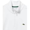 imageLacoste Mens Core Collection Regular Fit Classic Zip Up Mock Neck SweatshirtWhite