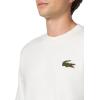 imageLacoste Mens Loose Fit Badge SweatshirtWhite