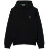 imageLacoste Mens NonBrushed Fleece HoodieBlack