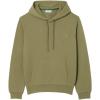 imageLacoste Mens NonBrushed Fleece HoodieKhaki