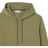 imageLacoste Mens NonBrushed Fleece HoodieKhaki