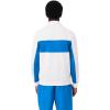 imageLacoste Mens Print Branding Zipped Sport SweatshirtWhiteGipsy BluePlum Yellow