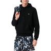 imageLacoste Mens NonBrushed Fleece HoodieBlack