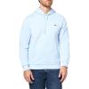 imageLacoste Mens NonBrushed Fleece HoodieLight Blue