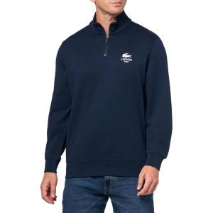 imageLacoste Mens High Neck Zipped SweatshirtNavy Blue