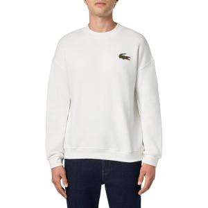 imageLacoste Mens Loose Fit Badge SweatshirtWhite