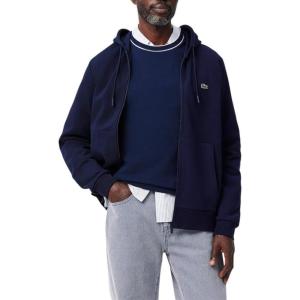 imageLacoste Mens Ls Solid Full ZipMarine