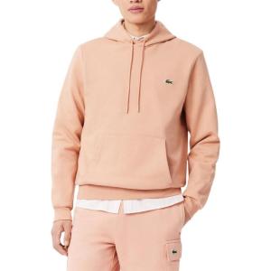 imageLacoste Mens NonBrushed Fleece HoodieLatte