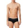 imageLacoste Mens Stretch Cotton Jersey Essentials Briefs 3PackBlack With Black Waistbands New