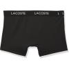 imageLacoste Mens Cotton Stretch Print Animation Trunks 3PackBlackLead GreyWhite