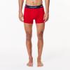 imageLacoste Mens Cotton Stretch Print Animation Trunks 3PackNavy BlueWhiteRed New