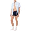imageLacoste Mens Cotton Stretch Big Croc Print Trunks 3pack Navy BlueWhiteDove Grey Medium