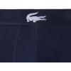 imageLacoste Mens Cotton Stretch Big Croc Print Trunks 3pack Navy BlueWhiteDove Grey Medium