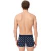 imageLacoste Mens Cotton Stretch Lacoste Diagonal Print Trunks 3PackNavy BlueWhiteDove Grey