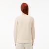 imageLacoste Womens VNeck Wool CardiganWhite