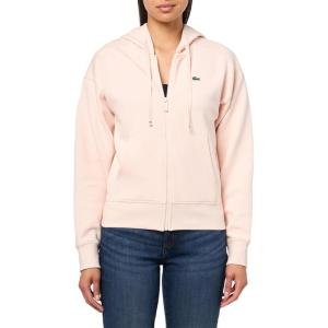 imageLacoste Womens Zipup Pique HoodiePeach