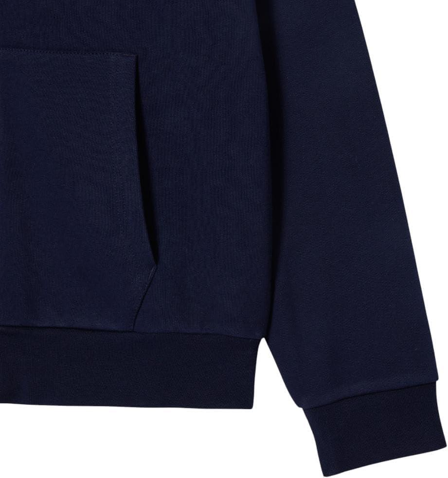 imageLACOSTE Mens Kangaroo Pocket Sweatshirt RedMarine