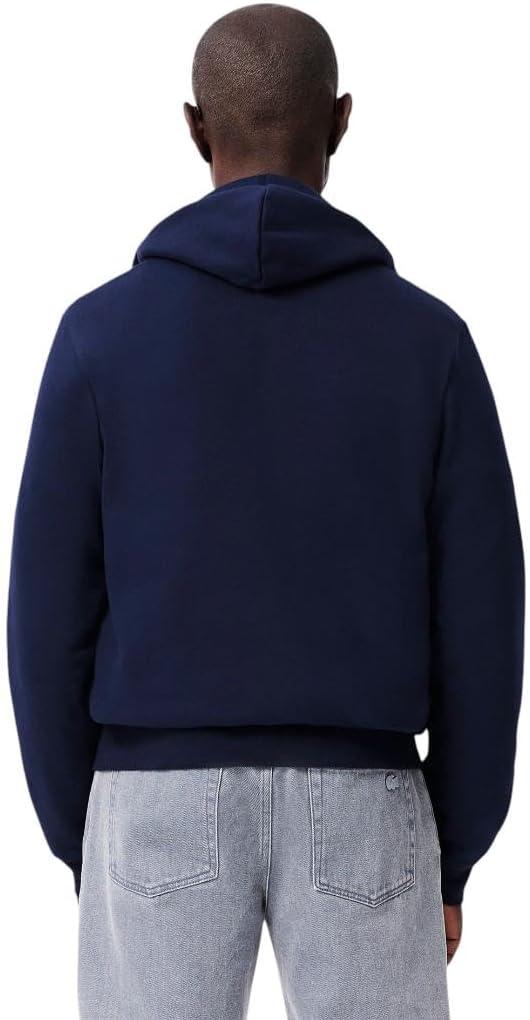 imageLACOSTE Mens Kangaroo Pocket Sweatshirt RedMarine