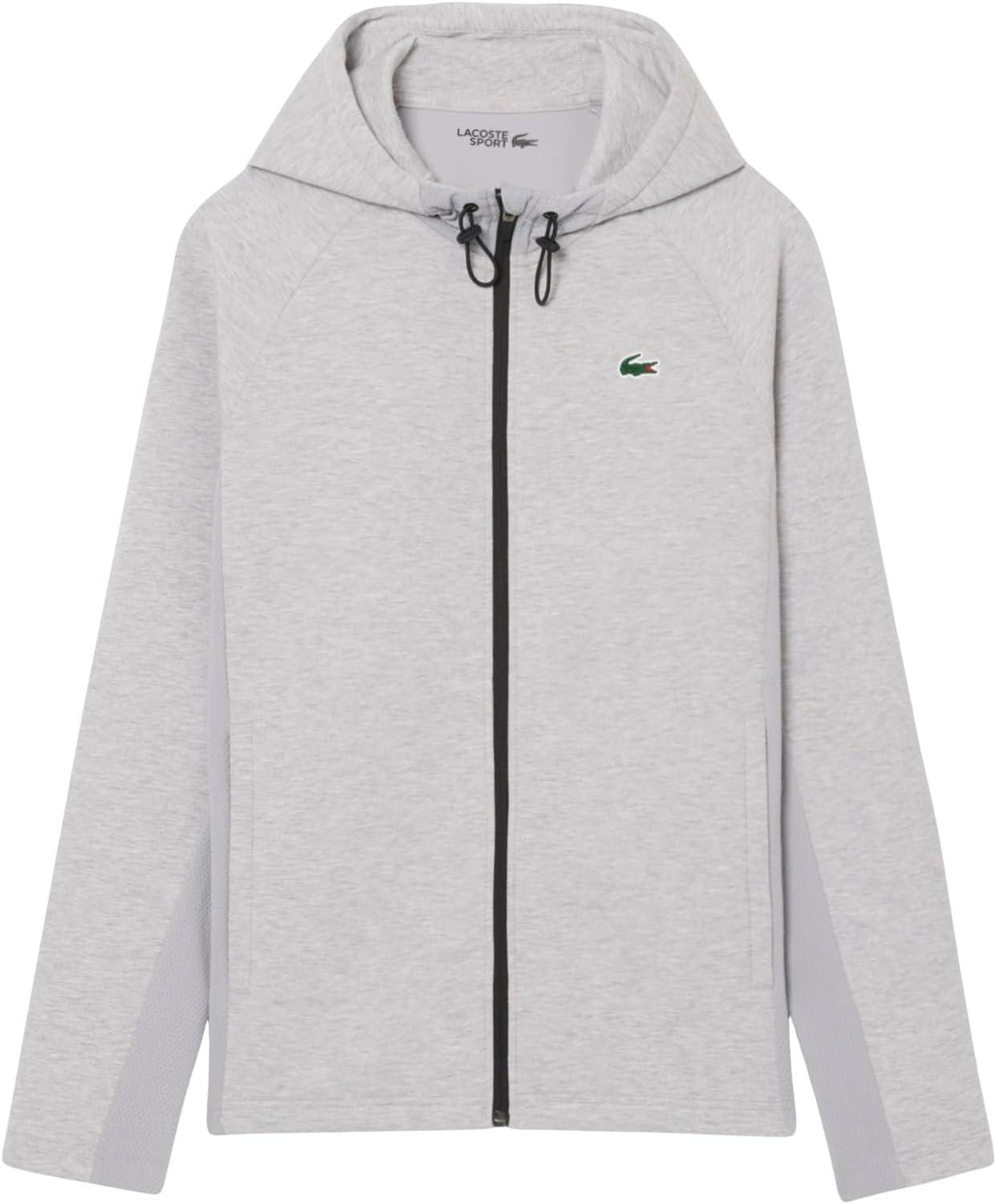 imageLacoste Mens Breathable Sport Track JacketSilver ChineElephant Grey