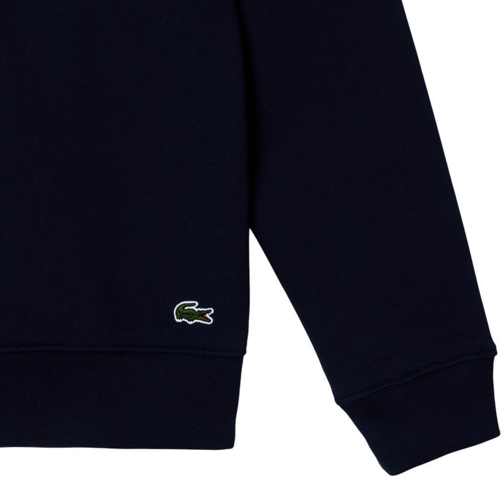 imageLacoste Mens Core Collection Classic Fit Branding Crew Neck SweatshirtNavy Blue