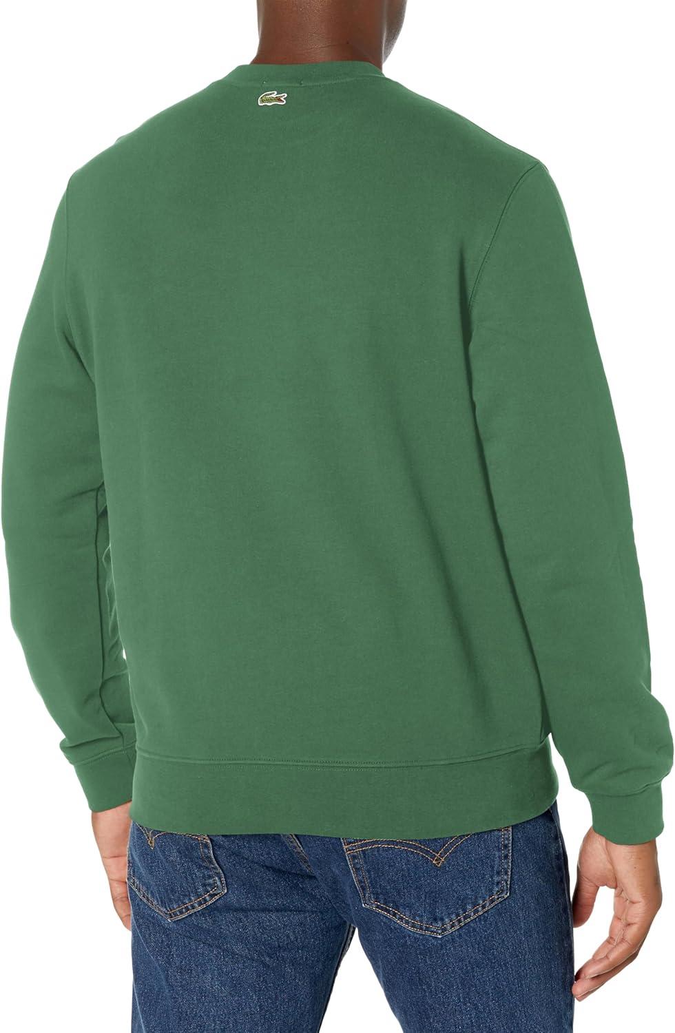imageLacoste Mens Core Collection Classic Fit Branding Crew Neck SweatshirtVert