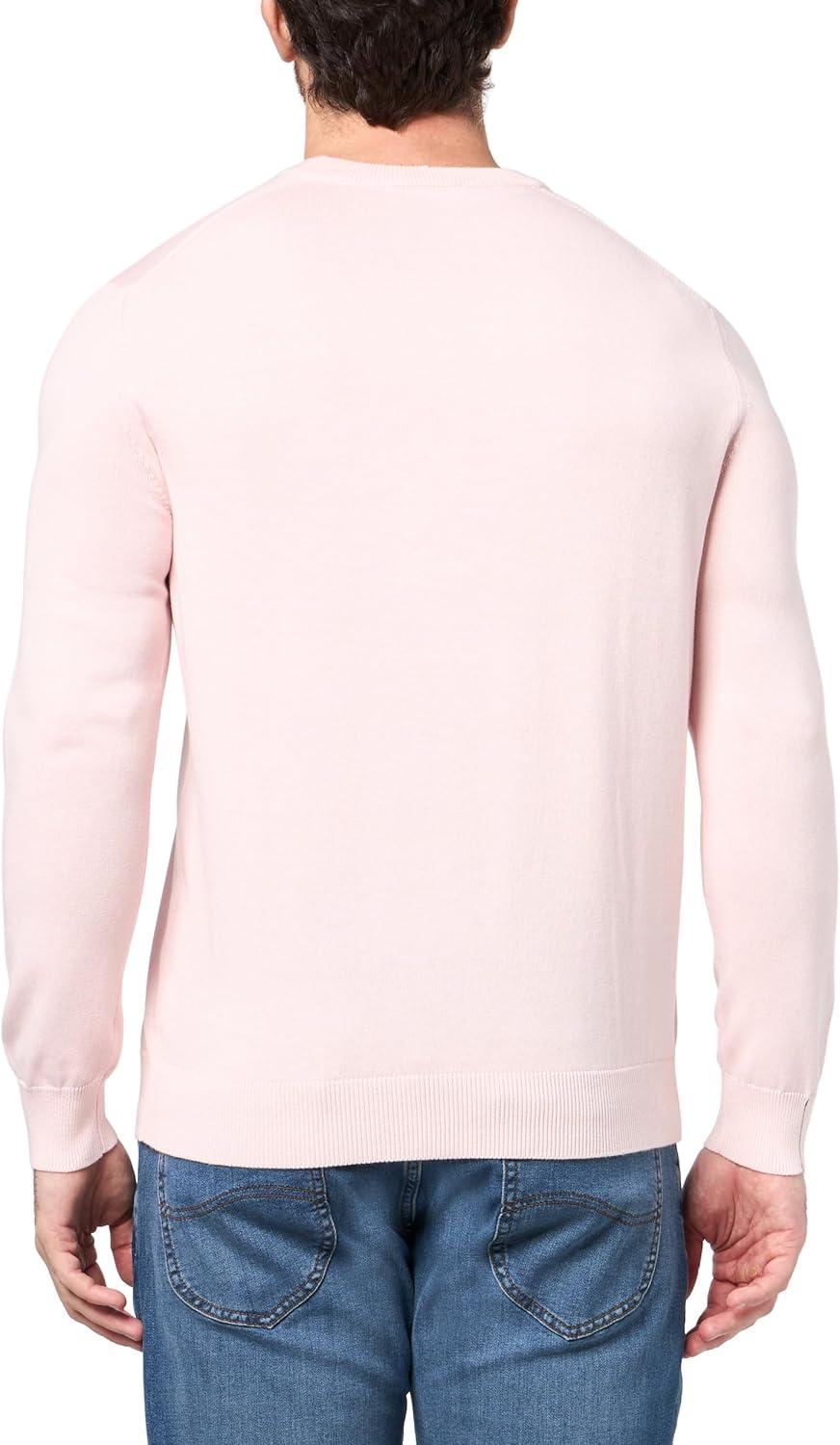 imageLacoste Mens Long Sleeve Crew Neck Regular Fit SweaterFlamingo