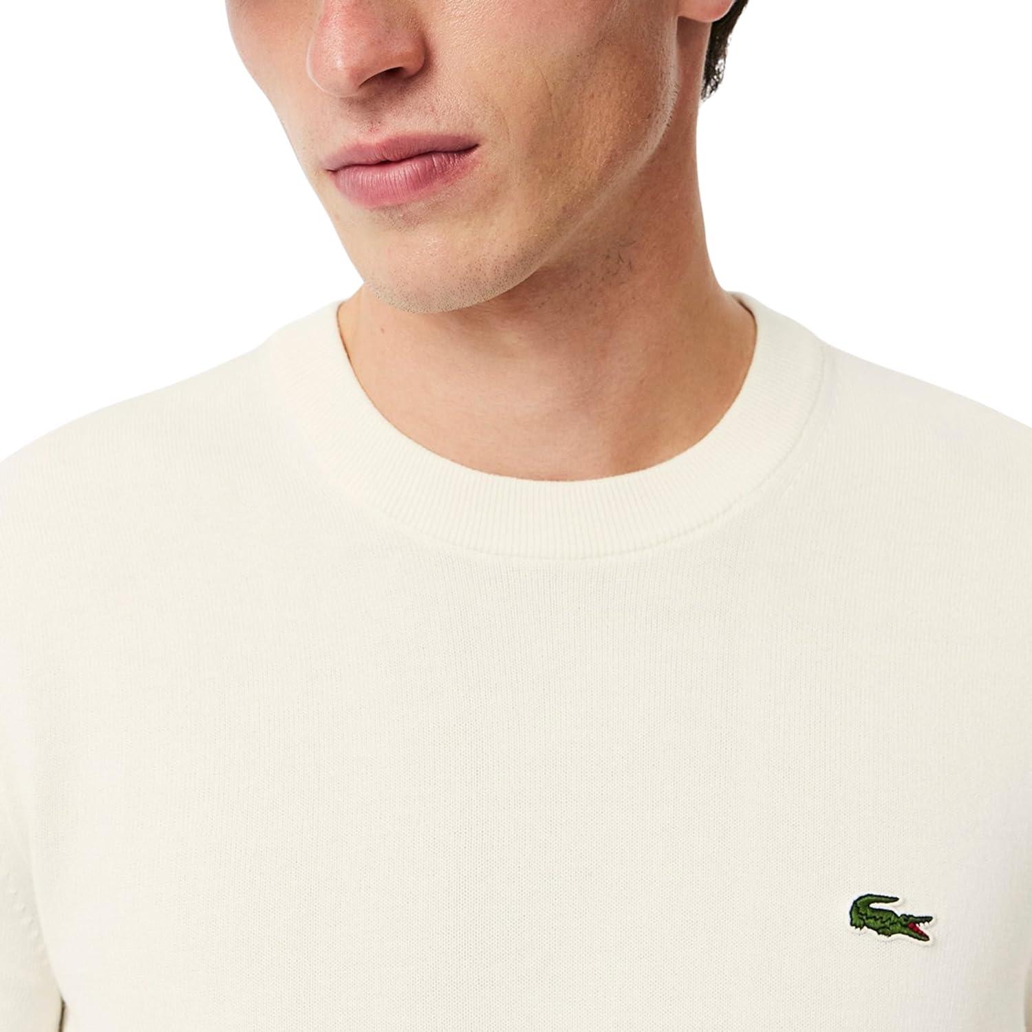 imageLacoste Mens Long Sleeve Crew Neck Regular Fit SweaterFlour